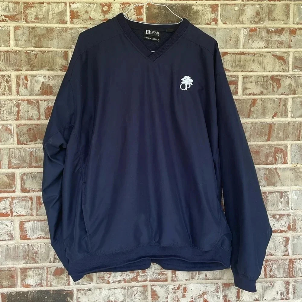 Gear For Sports Classic Navy Pull over Windbreaker Jacket